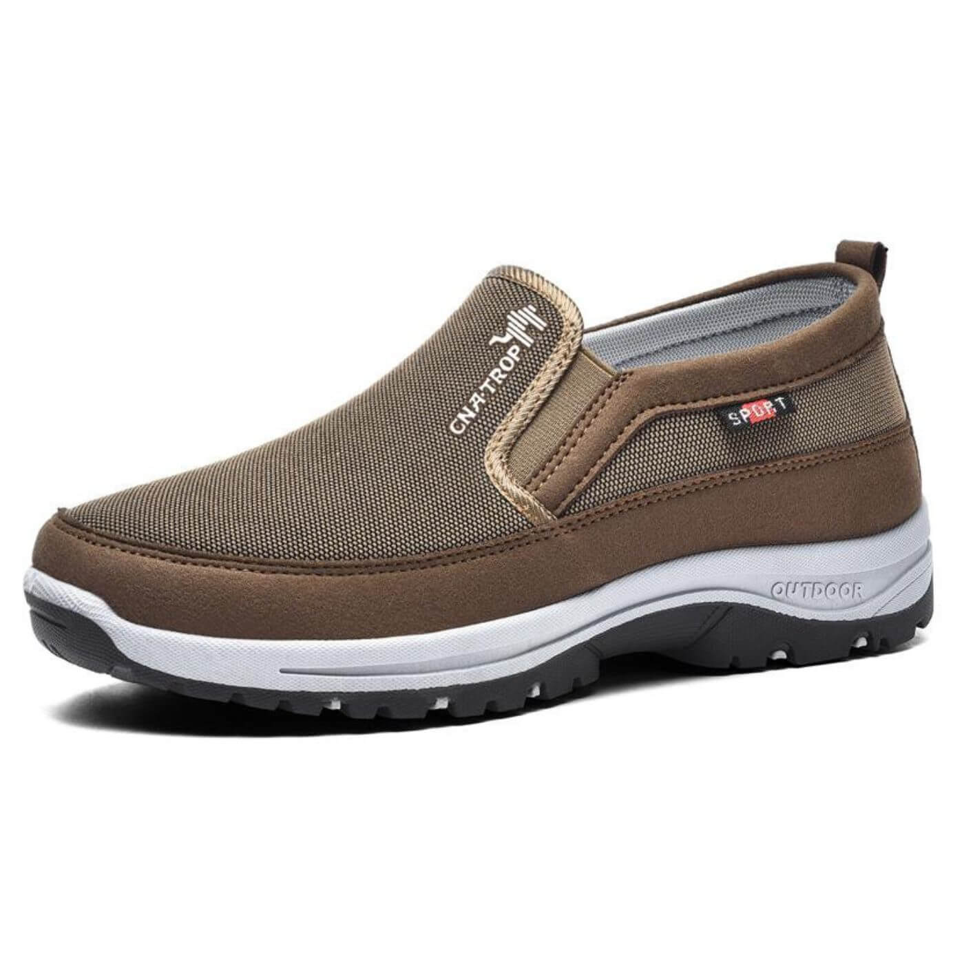 Herren Orthopädische Slip-On Schuhe Bequem Schwarz - Eveloria