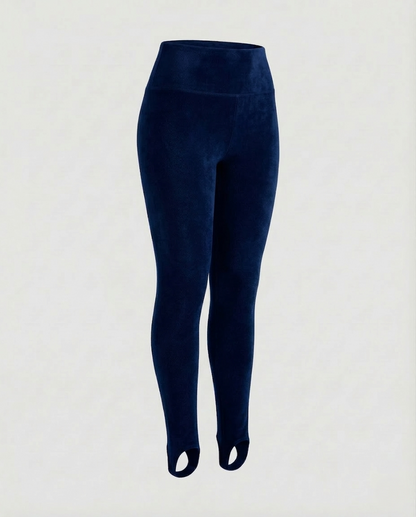 Damen Thermofleece Leggings Hoch Taille