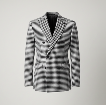 Herren Karoblazer Moderner Schnitt Elegantes Design
