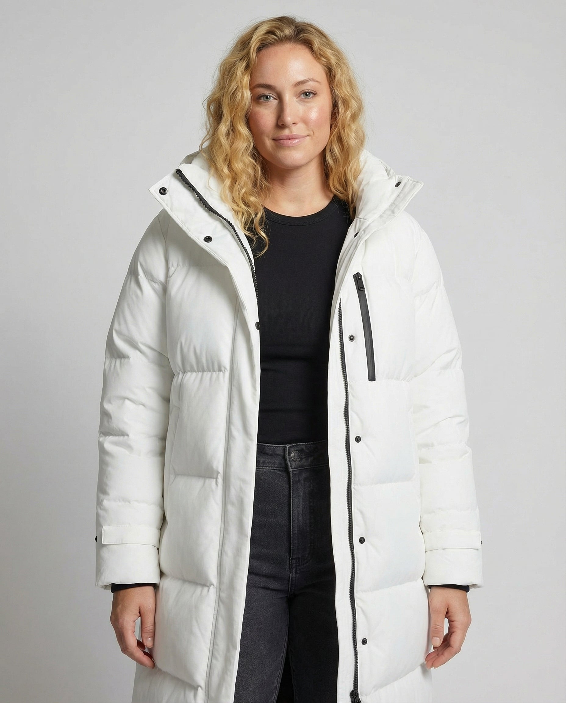 Langer Damen Daunenmantel Plus Size - Eveloria
