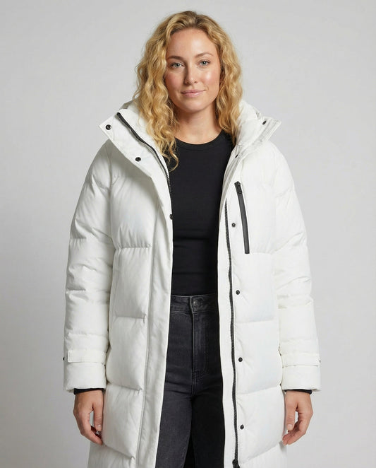 Langer Damen Daunenmantel Plus Size - Eveloria