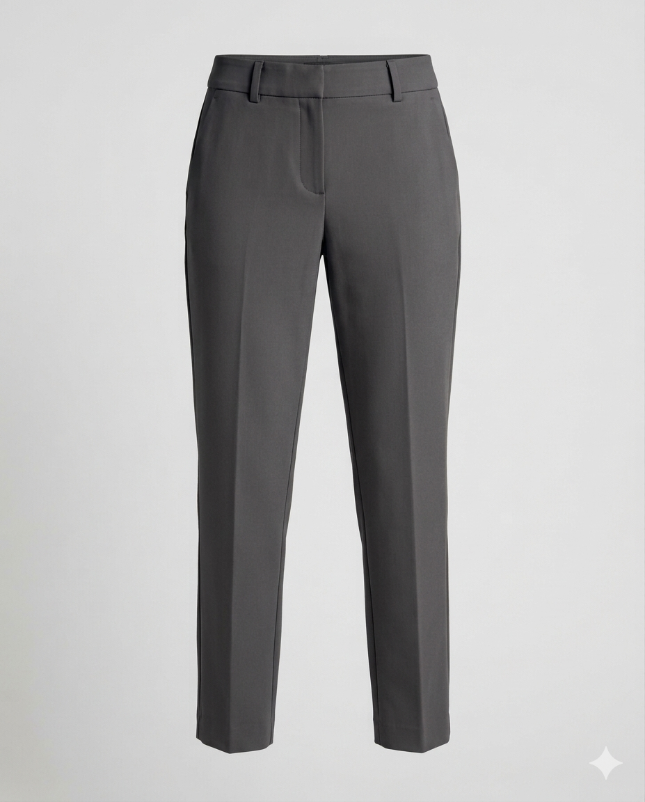 Damen Elastische Businesshose Mittelhohe Taille