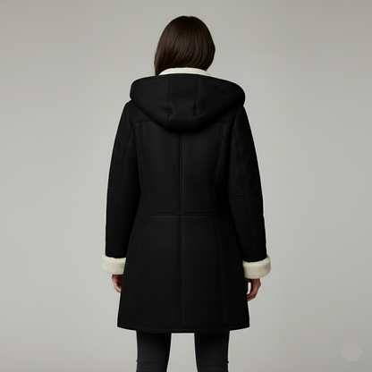 Damen Wintermantel Fleece-Futter Warm