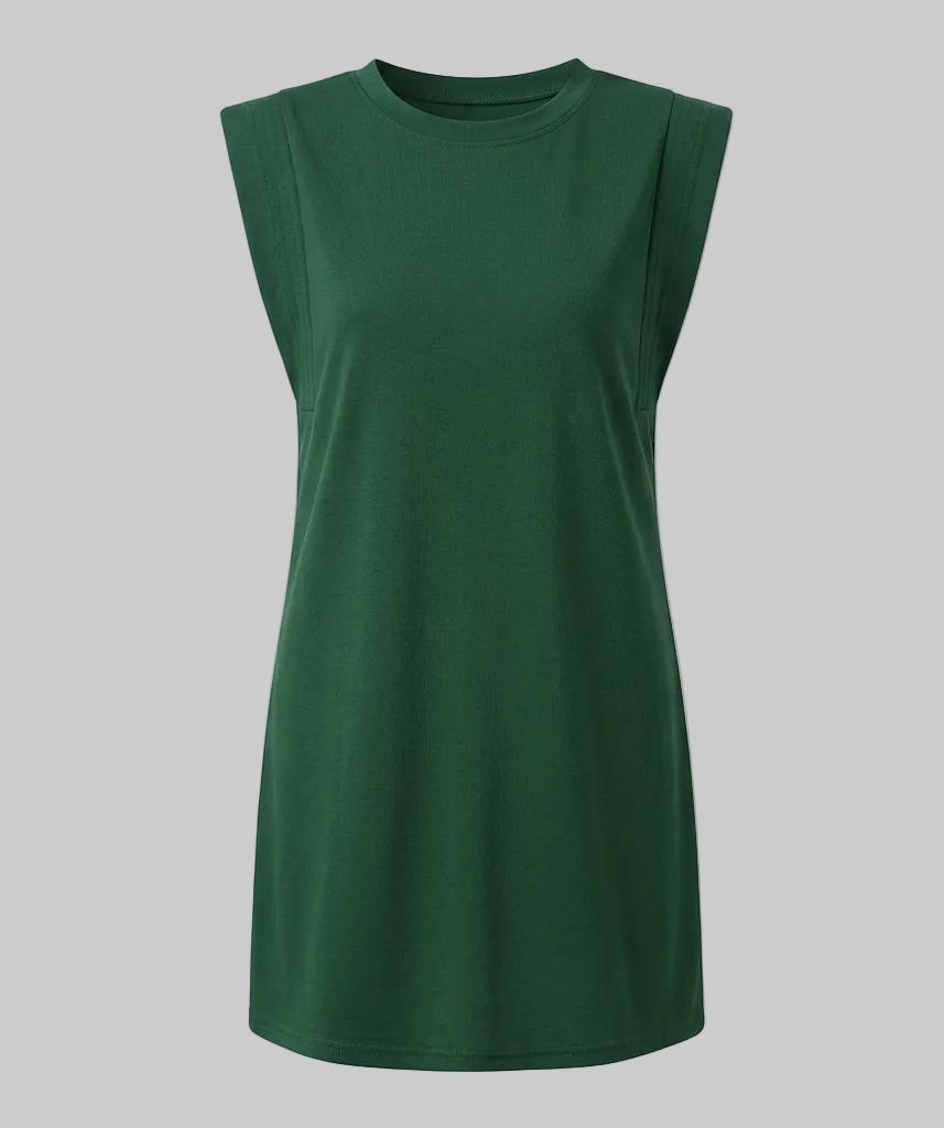 Damen Minikleid Gerade Schnitt Gepolsterte Schultern