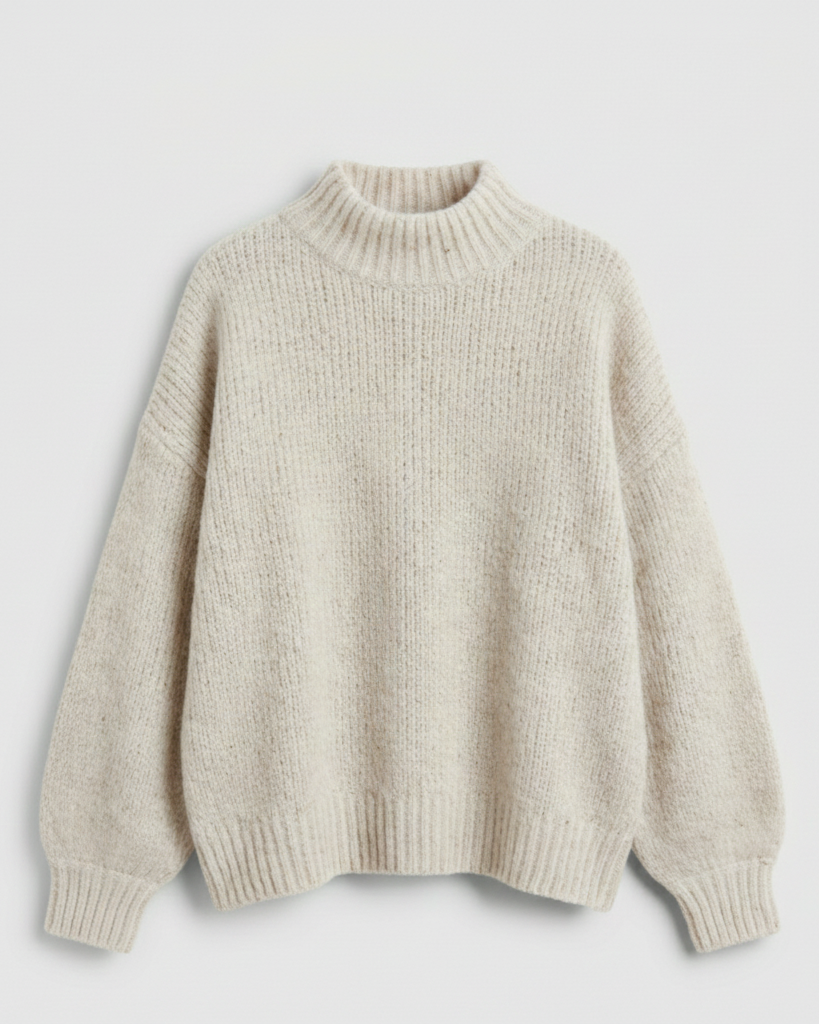 Damen Flauschiger Oversize Pullover