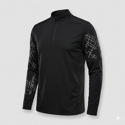 Herren Laufshirt Reflektor-Print