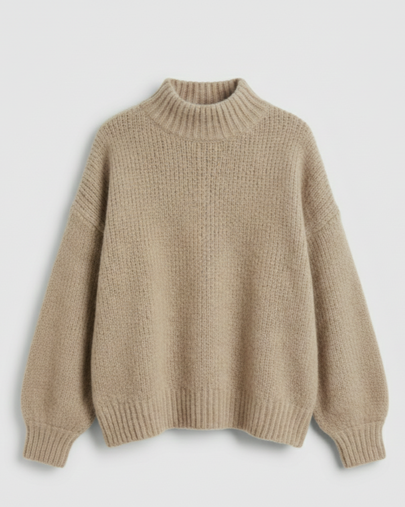 Damen Flauschiger Oversize Pullover