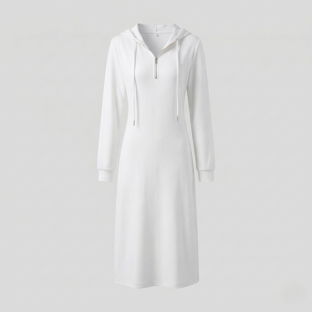 Damen Langarm Midikleid Jersey