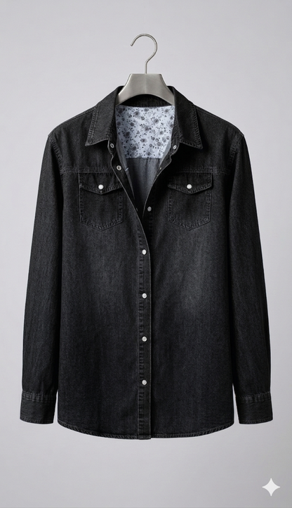 Eveloria Damen Lange Denimjacke