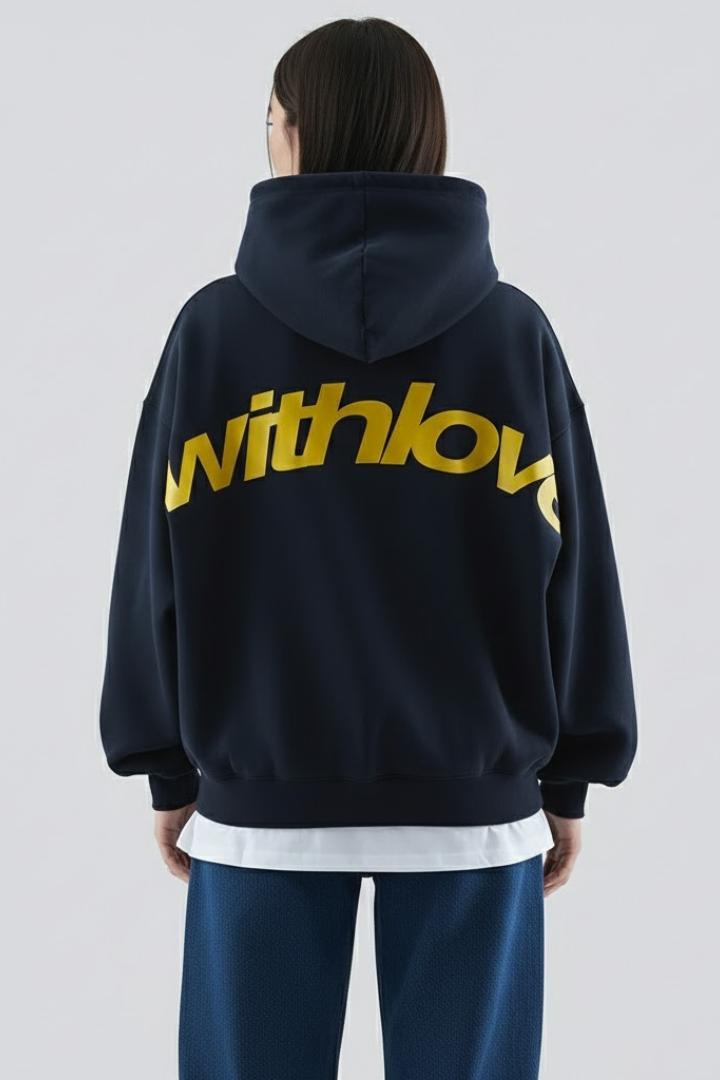 Damen Hoodie Frontdruck Pullover-Design