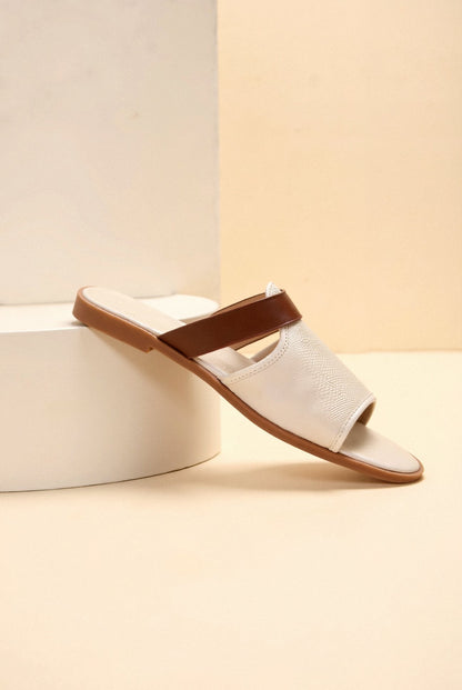 Damen Sandalen Cremeweiß