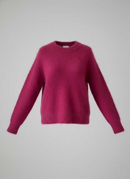 Eveloria Damen Oversized Pullover Sweatshirt Flauschig Langärmlig - Eveloria