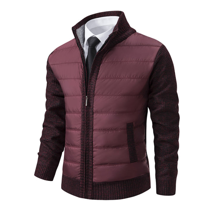 Herren Steppjacke Stehkragen Reißverschluss Leicht Windabweisend - Eveloria