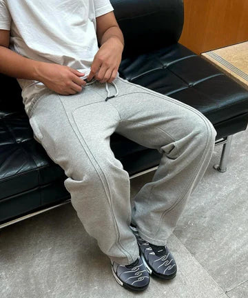 Herren Jogger Gerade Bein Sweatpants Baggy Drawstring - Eveloria