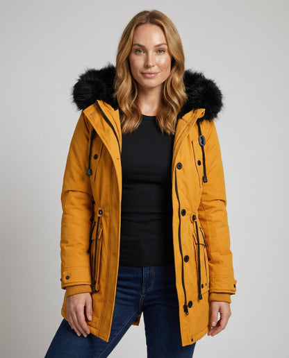 Damen Winterjacke Wasserdicht Mit Kapuze - Eveloria