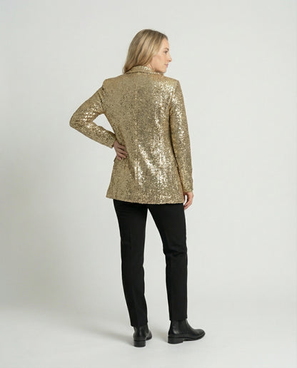 Damen Glitzerjacke Pailletten