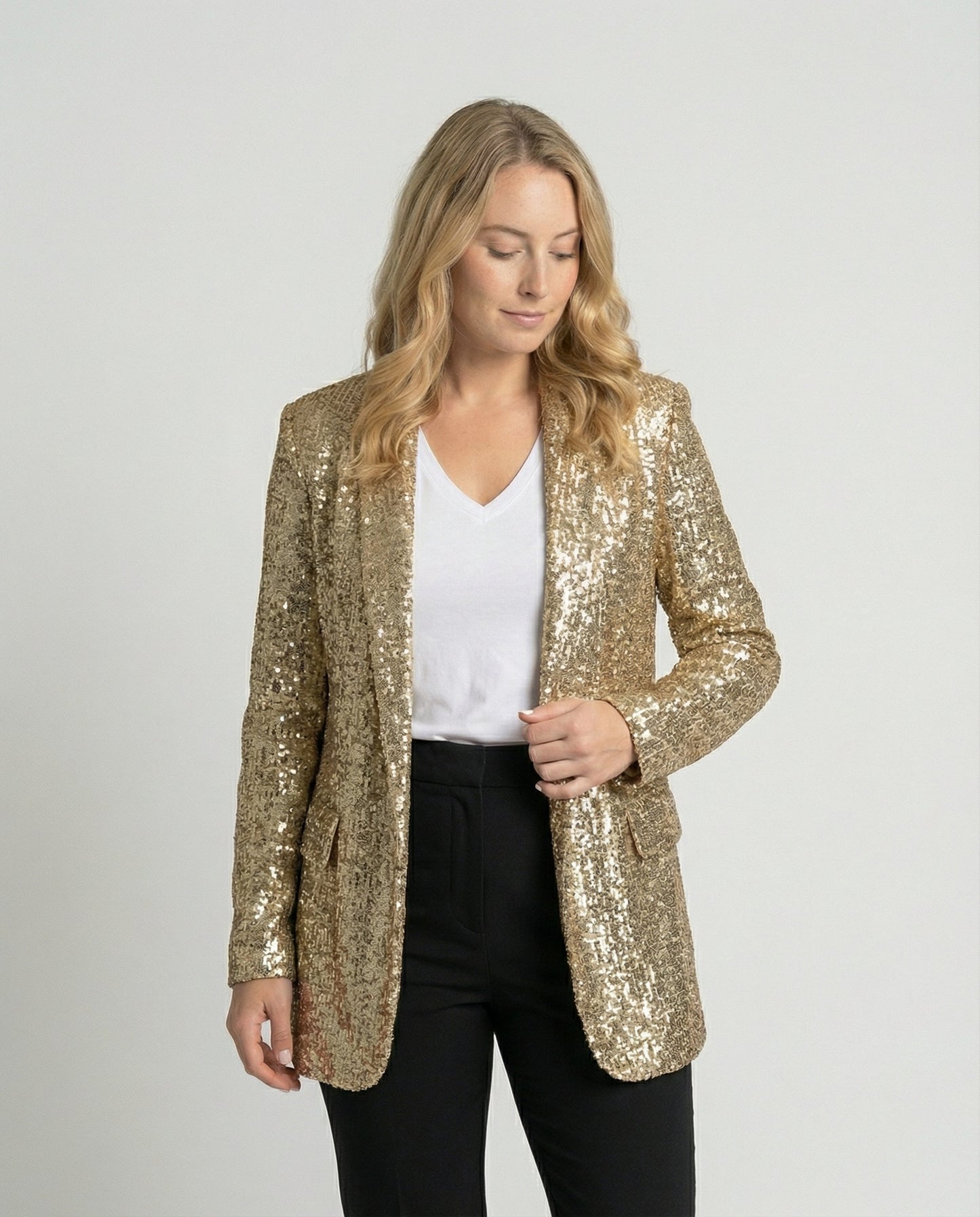 Damen Glitzerjacke Pailletten - Eveloria