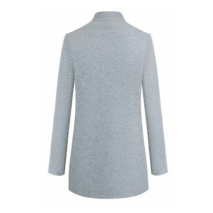 Damen Blazer Einfarbig Büro Look