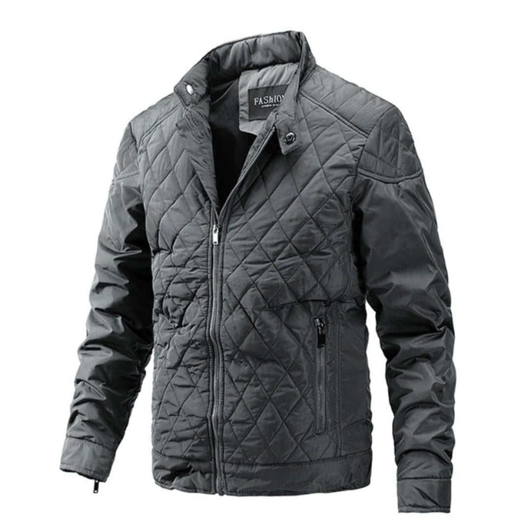 Herren Steppjacke Slim Fit Leichtgewicht Reißverschluss
