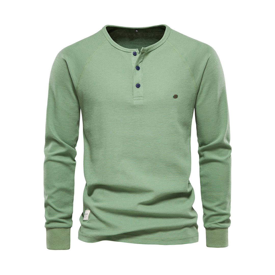 Herren Langarmshirt Atmungsaktives Jersey Weiß