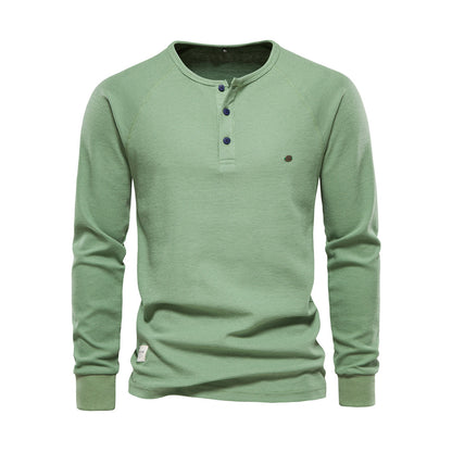 Herren Langarmshirt Atmungsaktives Jersey Weiß