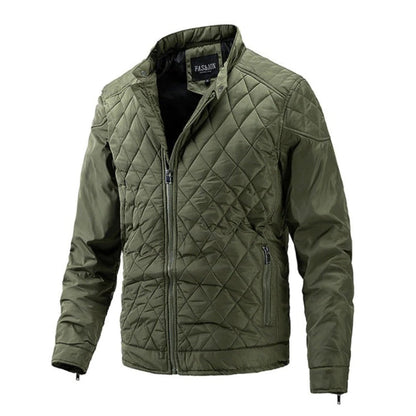 Herren Steppjacke Slim Fit Leichtgewicht Reißverschluss