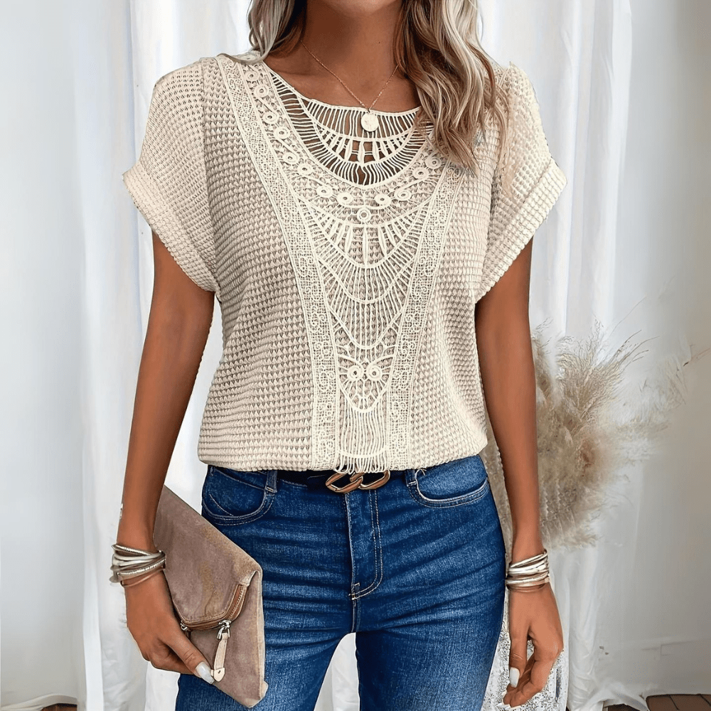 Damen Sommer- Kurzarm Boho-Style - Eveloria