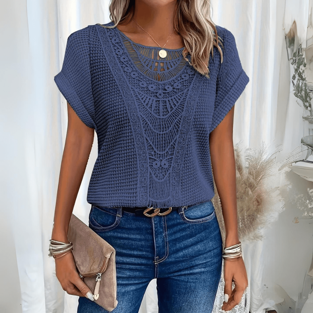Damen Sommer- Kurzarm Boho-Style