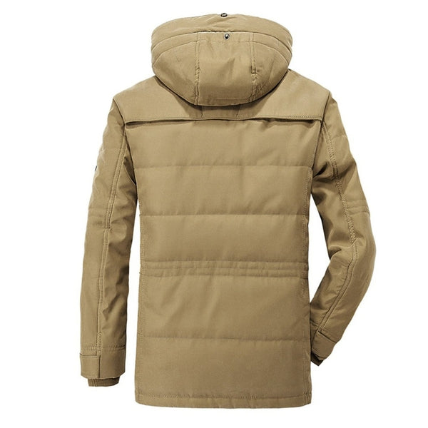 Herren Winterjacke mit Kapuze Gefüttert
