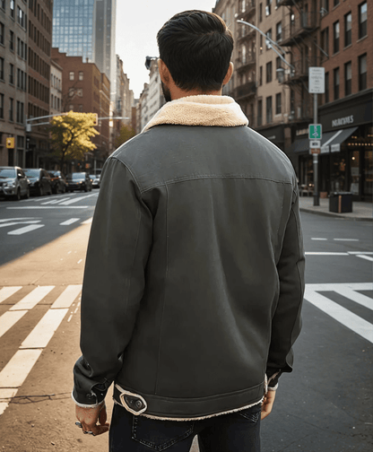 Herren Winterjacke Fleecefutter Reverskragen