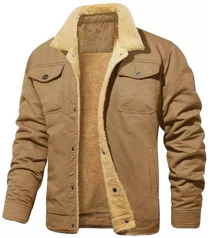 Herren Winterjacke Fleecefutter Reverskragen