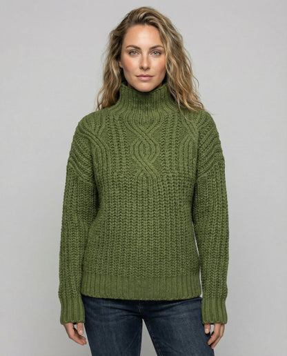 Damen Rollkragenpullover Bequem - Eveloria