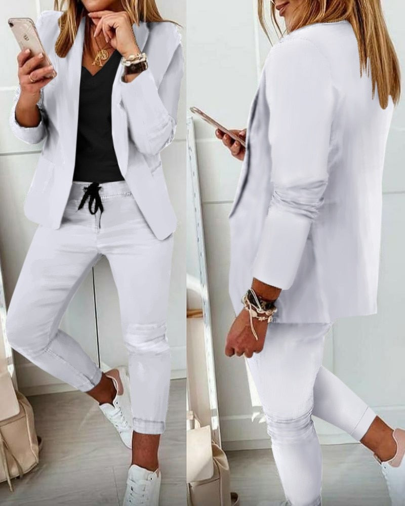 Eveloria Damen Blazer-Set Blazer und Hose - Eveloria