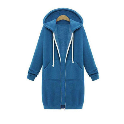 Eveloria Damen Langarm Sweatshirt Oversized Grau