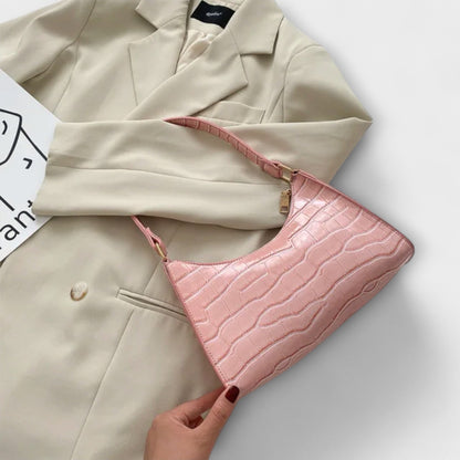 Damen Klassische Schultertasche Leder