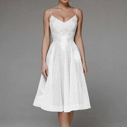 Eveloria Damen Abendkleid Offener Rücken Elegantes Design