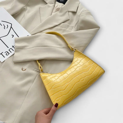Damen Klassische Schultertasche Leder