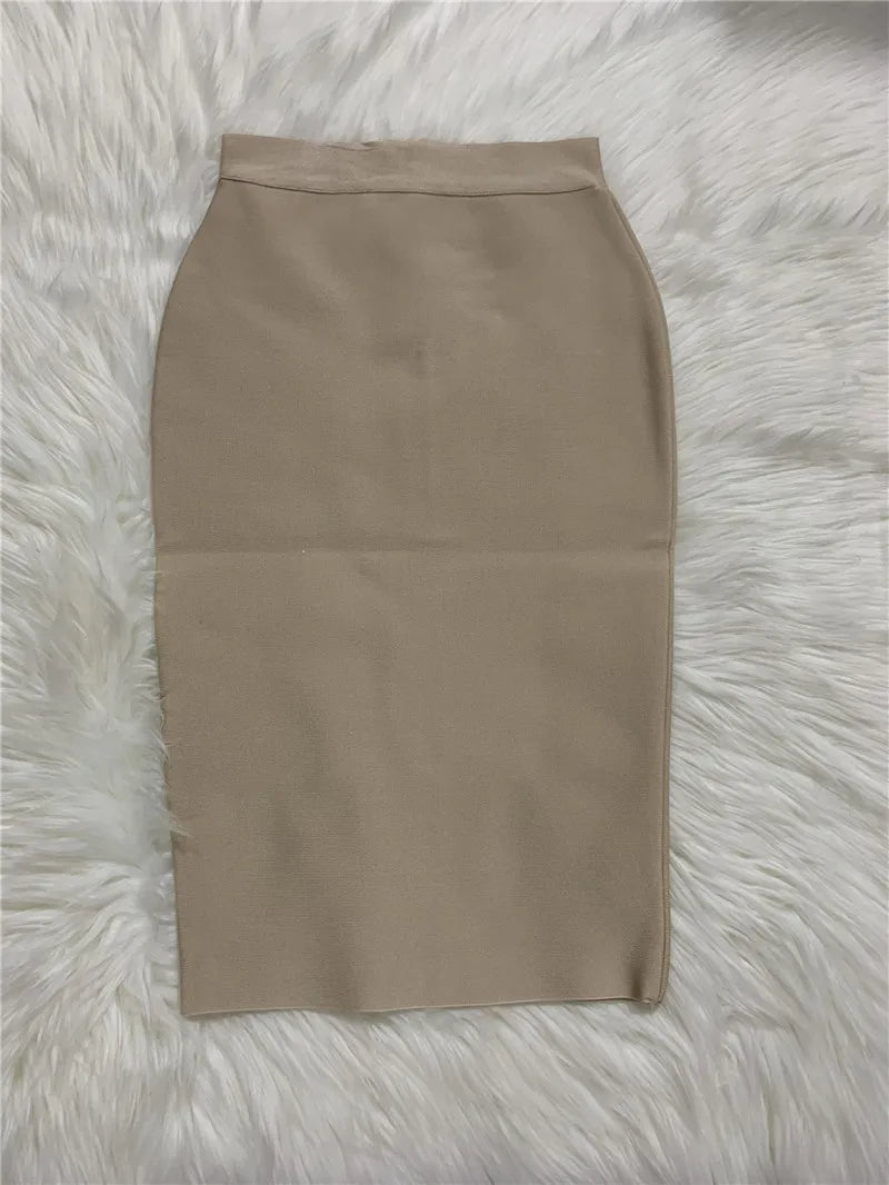 Damen Bleistiftrock Rayon Elegant