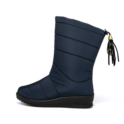 Damen Winterstiefel Gefüttert Warm Rutschfest