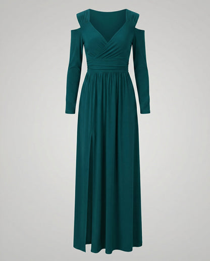 Elegantes Damen Maxikleid mit Schlitz