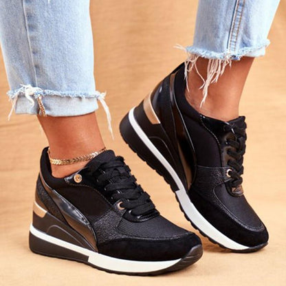Nelly Damen Plateau Sneaker Keilsohle