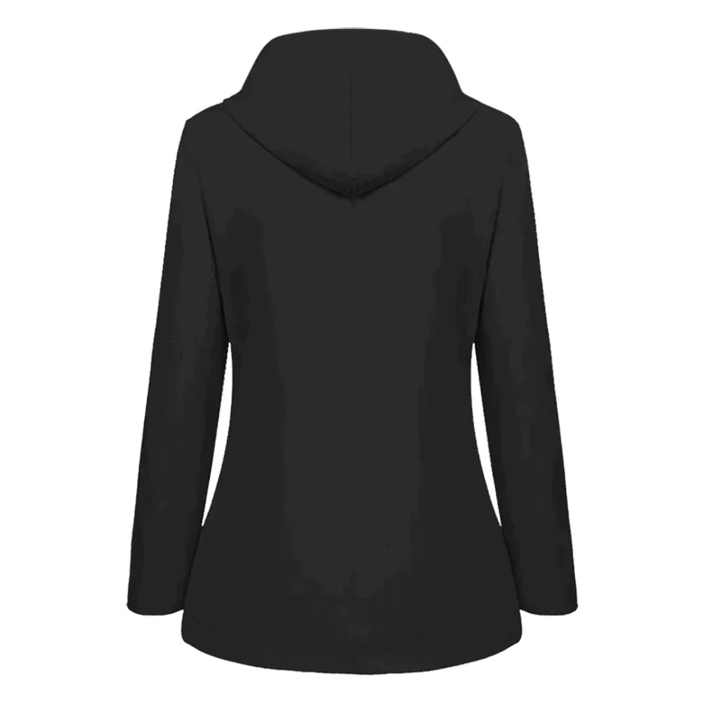 Eveloria Damenmantel Wasserdicht Schwarz - Eveloria