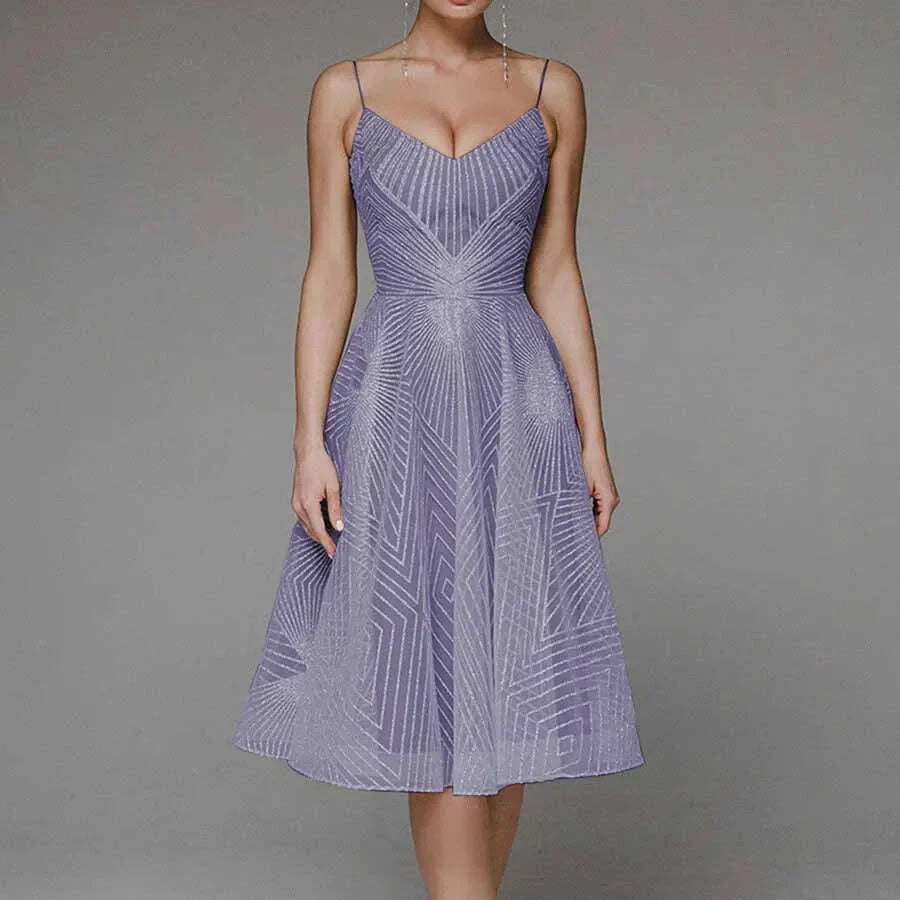 Eveloria Damen Midi-Kleid Elegant für Anlässe