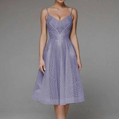 Eveloria Damen Midi-Kleid Elegant für Anlässe