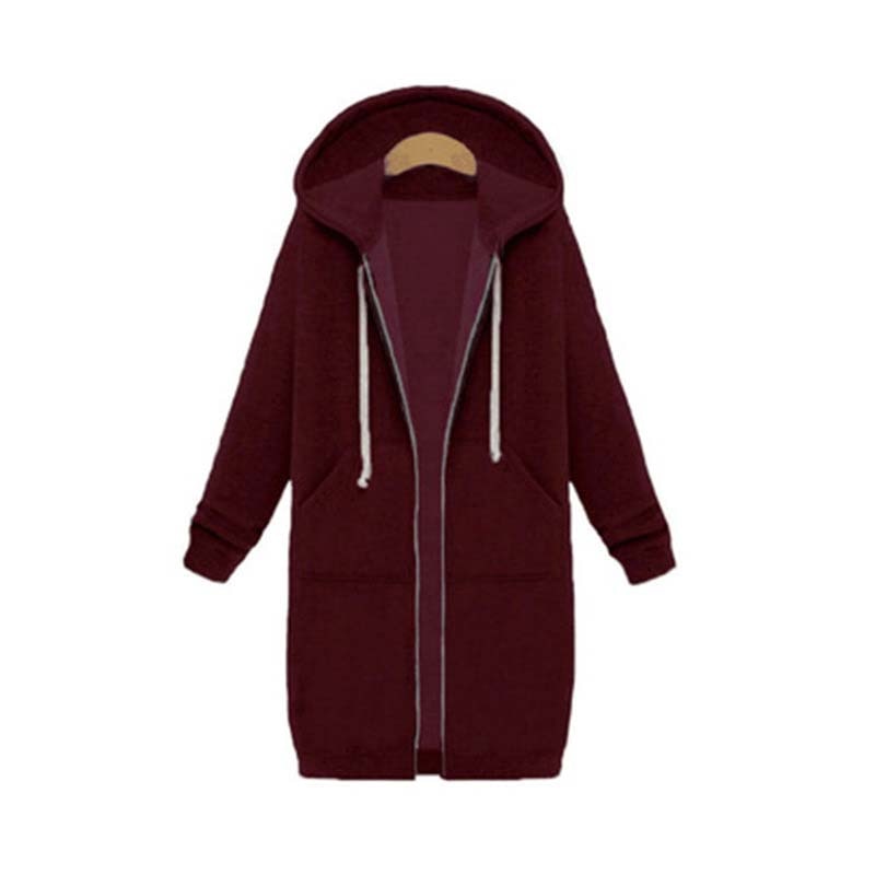 Eveloria Damen Langarm Sweatshirt Oversized Grau