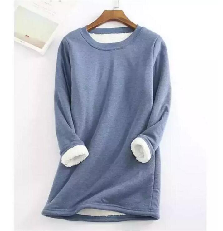 Eveloria Damen Pullover Warmer Kaschmir Braun