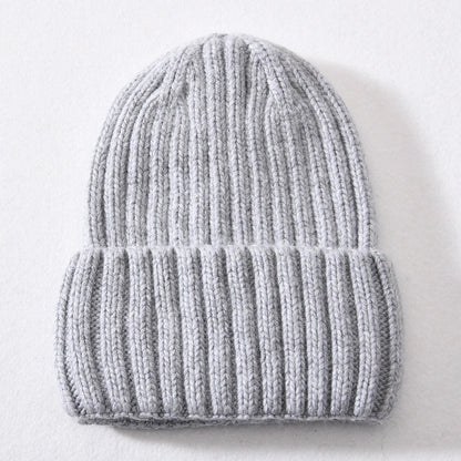 Unisex Strickmütze Gerippt Warm