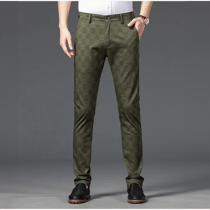 Herren Maßgeschneiderte Karierten Hosen Slim Fit