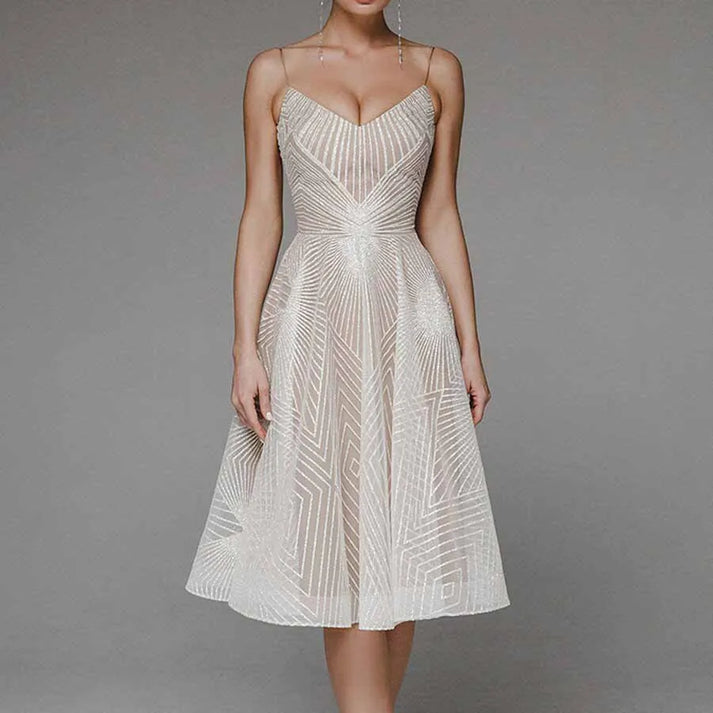 Eveloria Damen Abendkleid Offener Rücken Elegantes Design