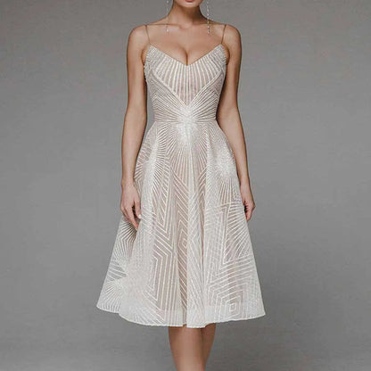 Eveloria Damen Abendkleid Offener Rücken Elegantes Design